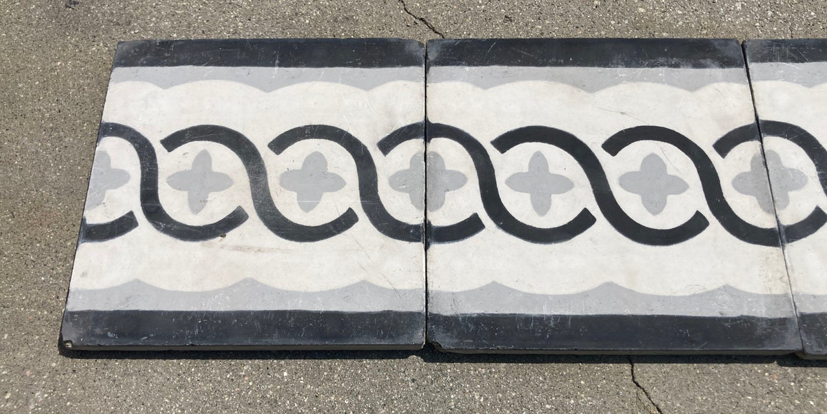 Moroccan Encaustic Cement Tile Sample with Modern Design