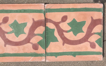 Moroccan Handcrafted Encaustic Cement Tile, Moorish Design, 1980