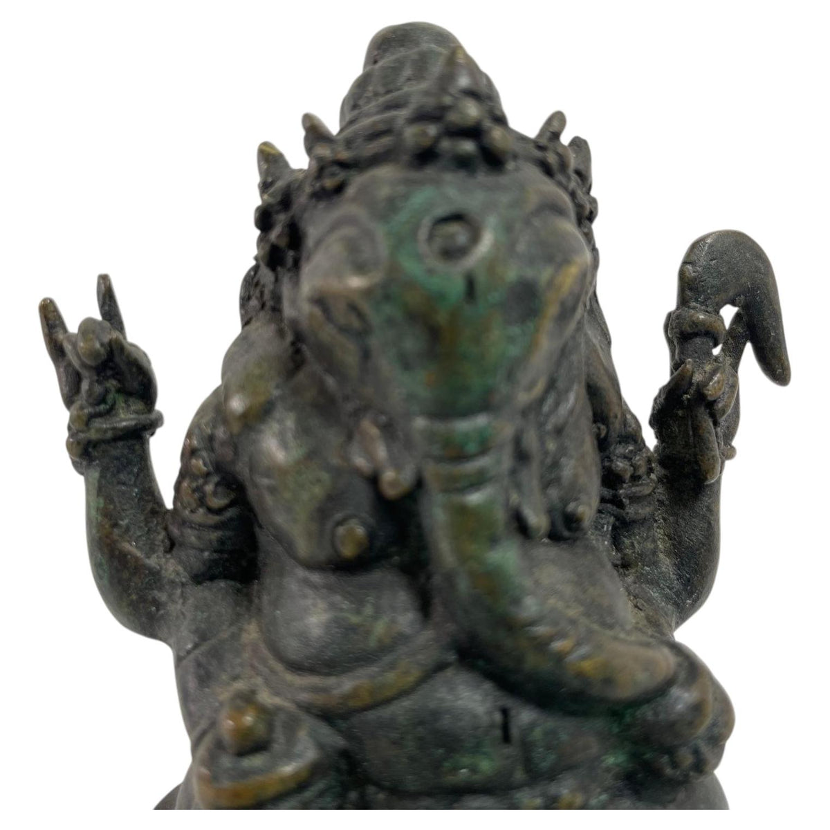 Bronze Statue Sculpture of Ganesh Indian or Nepalese Bronze Hindu Statue