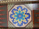 Moorish Persian Inlaid Micro Mosaic Backgammon and Chess Board