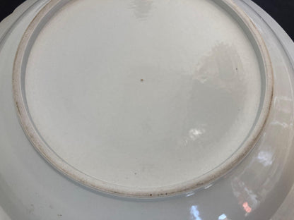 Chinese Asian White Ceramic Platter Bowl Scalloped Rim Huge Heavy 18.25 in. D. — additional view 11