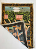 Mughal Court Scene on Silk After a 19th Century Indo-Persian Palace Painting