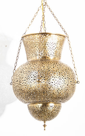 Moroccan Brass Chandelier Pendant Light Fixture Granada Moorish Style