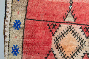 Moroccan Vintage Hand-Woven Boujad Berber Rug, circa 1960