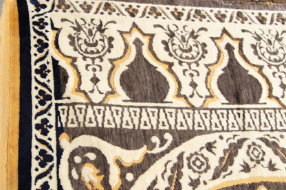 Antique Moroccan Moorish Silk Textile Tapestry Wall Hanging Hiti 19th C.
