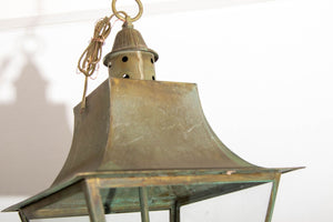 Verdigris Copper Brass Hanging Hall Lantern