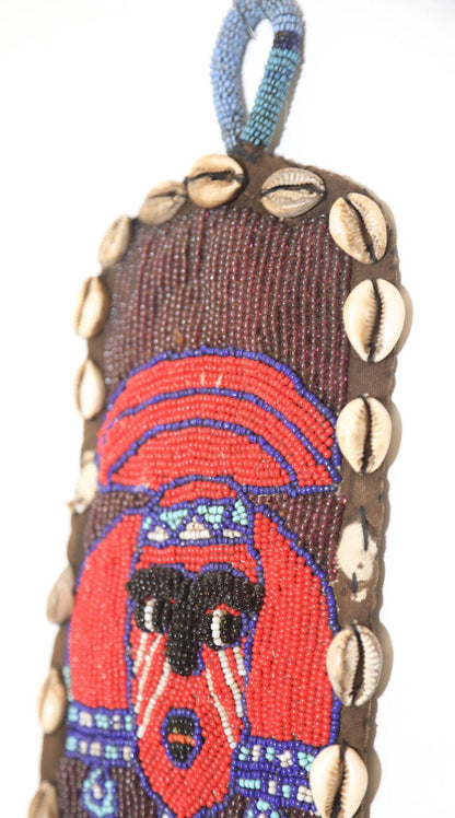 African Yoruba Diviner's Red Beaded Sash Panel 1950 — additional view 10