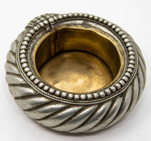 Antique Ethnic North African Moroccan Silver Anklet Ashtray Catchall Dish