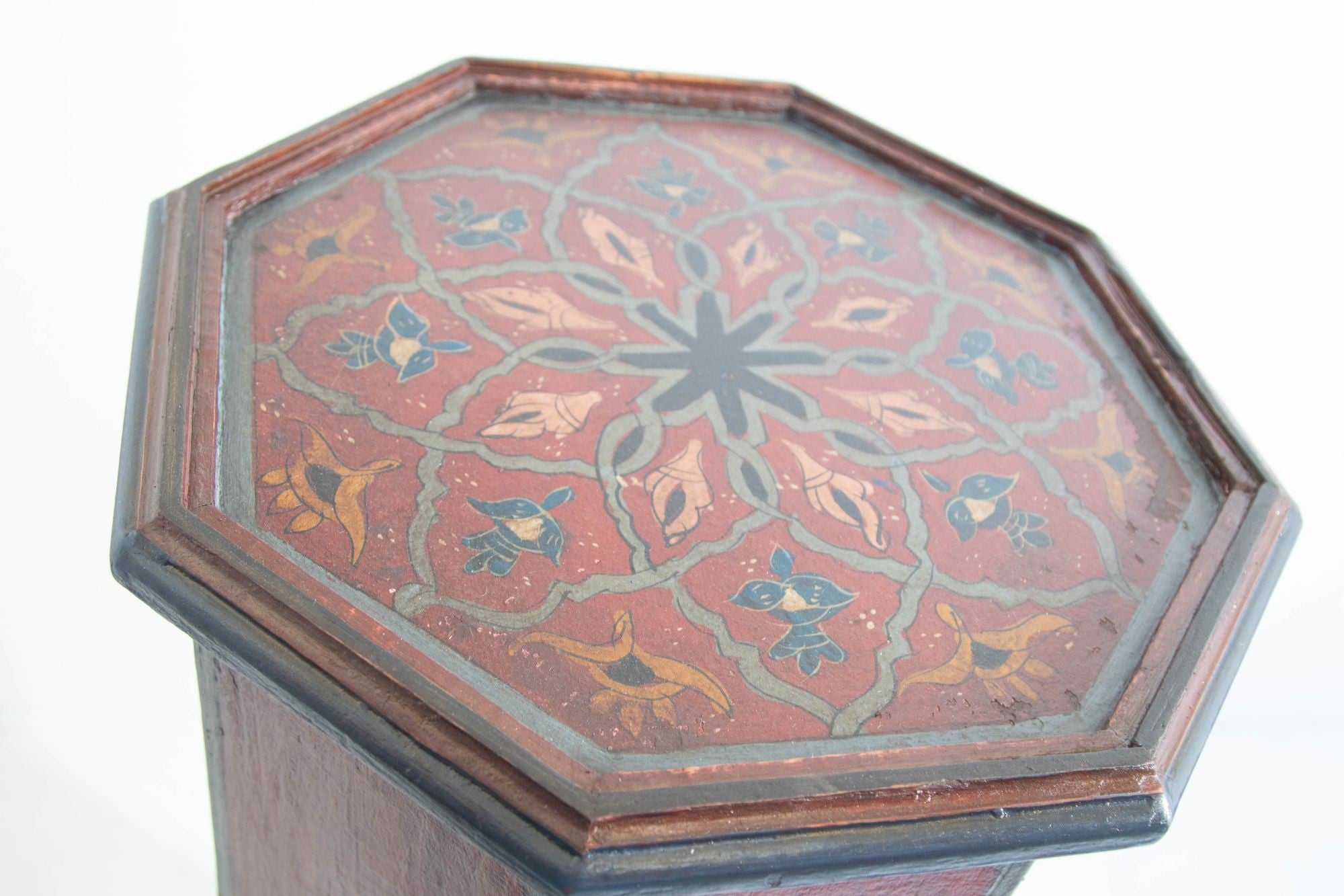 Moroccan Moorish Pedestal Octagonal Table 1960s