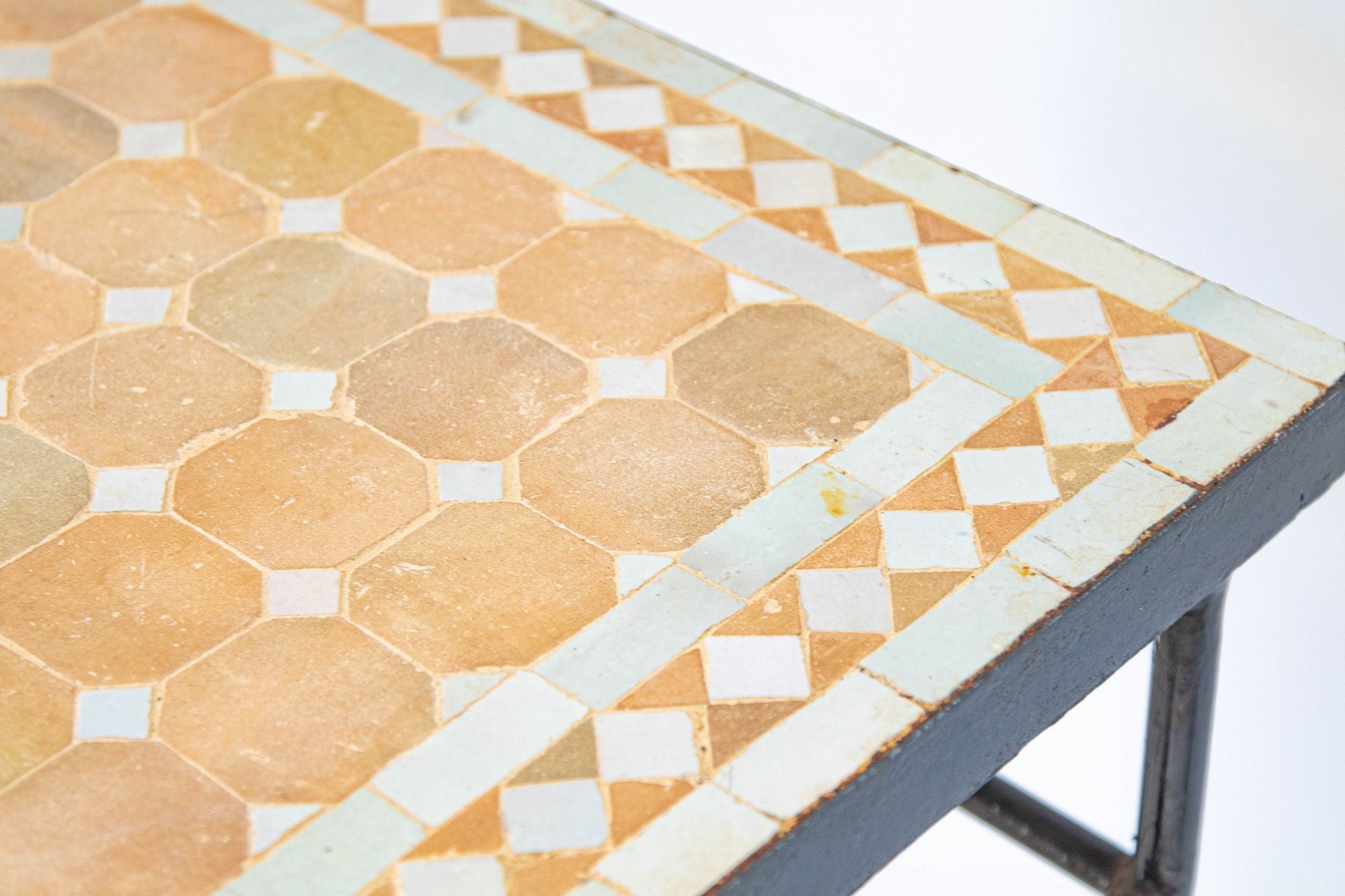 Vintage Moroccan Mosaic Outdoor Tile Table