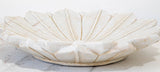 White Marble Open Lotus Flower Shape Large Blow Hand-Carved in India Raj Mughal