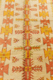 Moroccan Orange Vintage Beni MGuild Rug 1960s