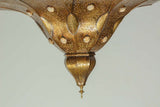Moroccan Chandelier Polished Gold Brass
