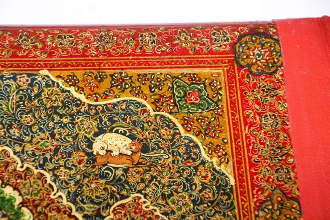 Hand Painted Middle Eastern Moorish Style Photo Album, 19th Century