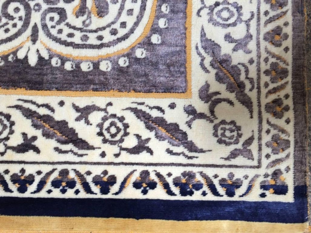 Antique Moroccan Moorish Silk Textile Tapestry Wall Hanging Hiti 19th C.