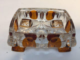 Vintage 1930s Art Deco Karl Palda Crystal Vanity Set of Three Pieces