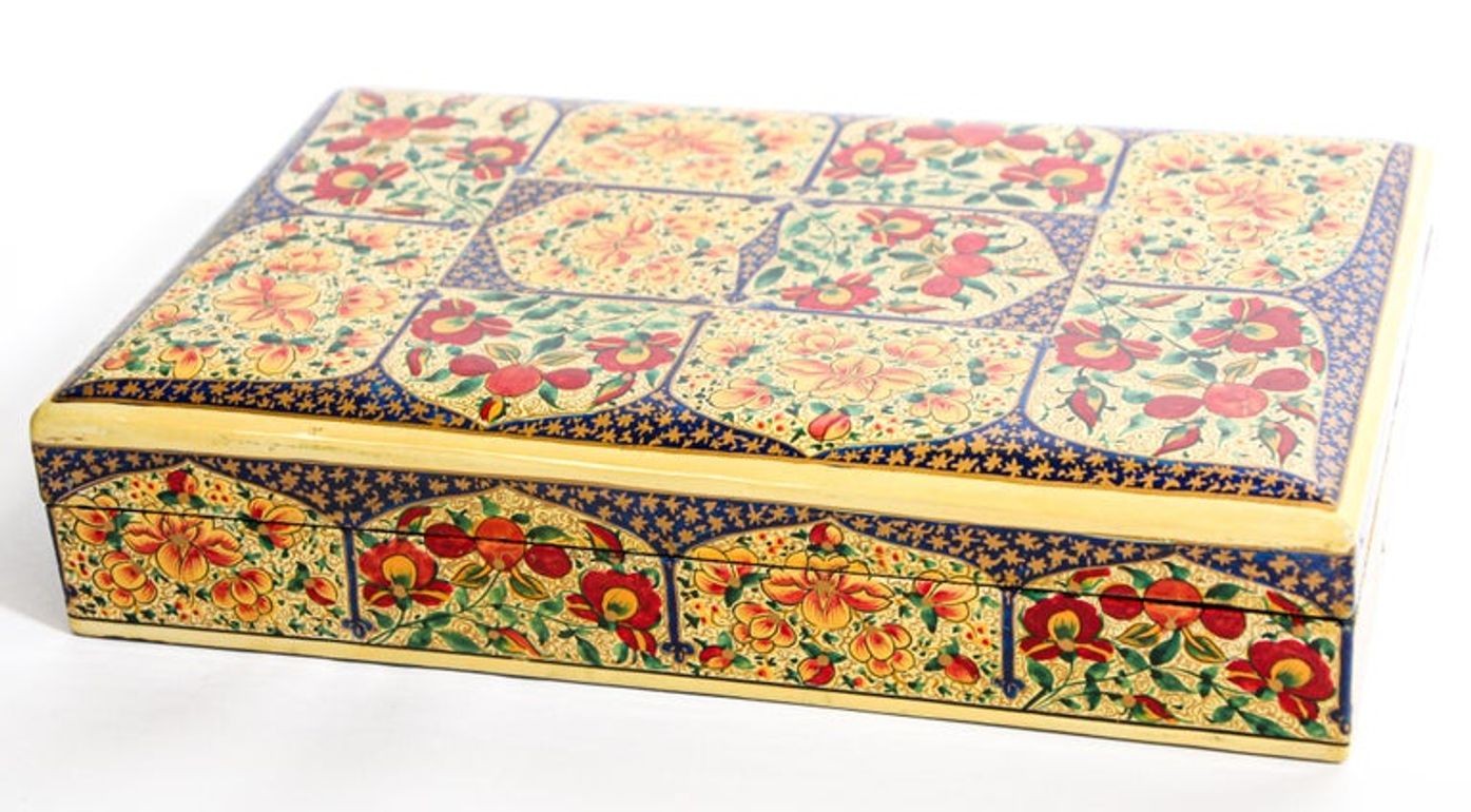 Hand Painted Rajasthani Lacquer Decorative Box