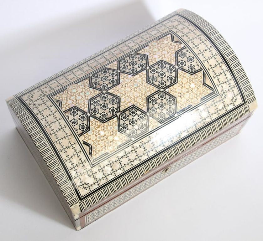Handcrafted Middle Eastern Sadeli Jewelry Box