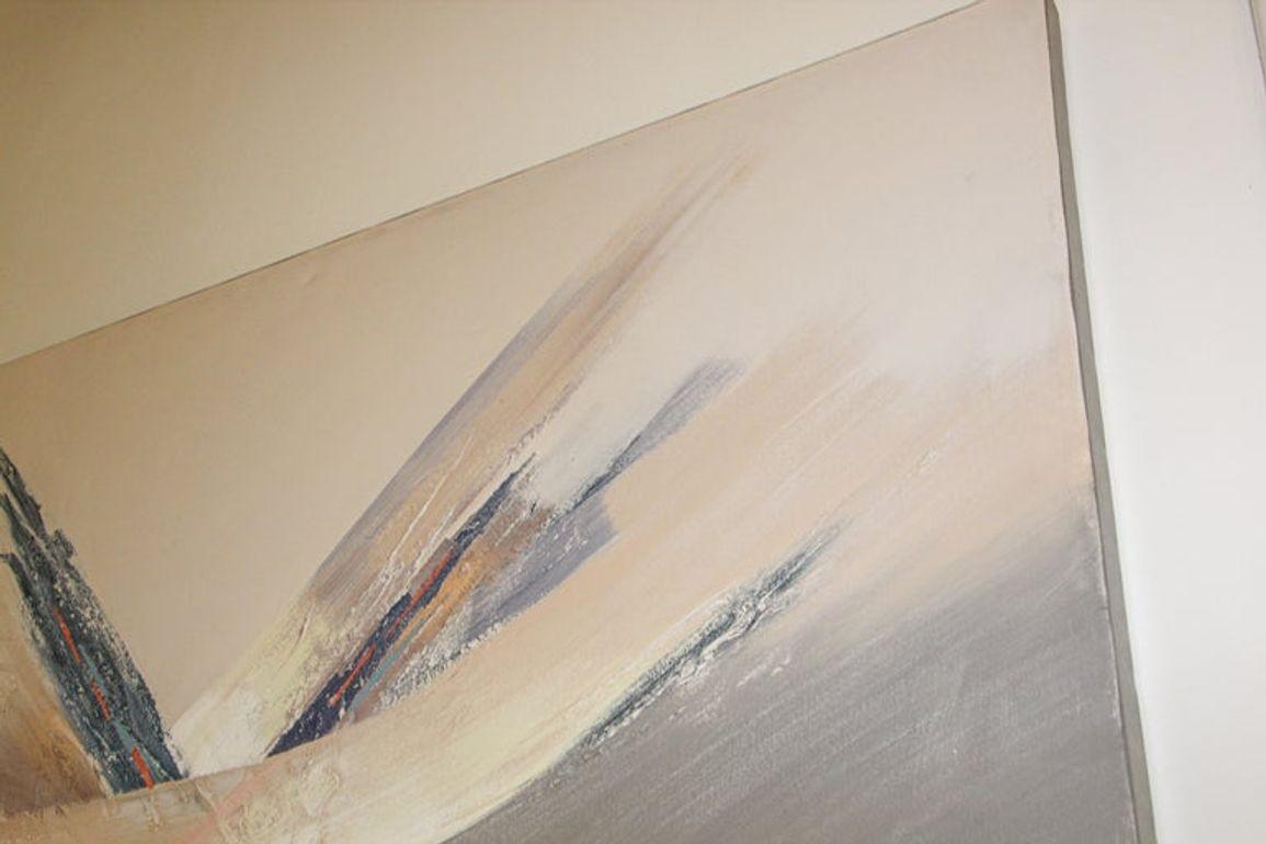 Vintage Signed Lee Reynolds Studio Textured Abstract Painting — additional view 10