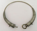 Traditional Silver Torque Necklace Chocker from Rajasthan India