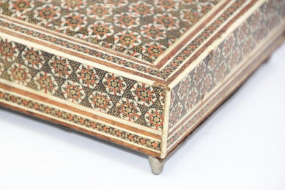 Moorish Decorative Sadeli Micro Mosaic Inlaid Jewelry Box