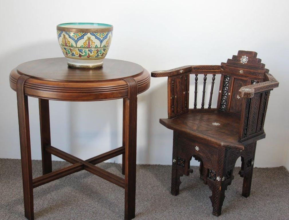 Antique Moroccan Ceramic Glazed Bowl Handcrafted in Fez Meknes Jobbana 1900