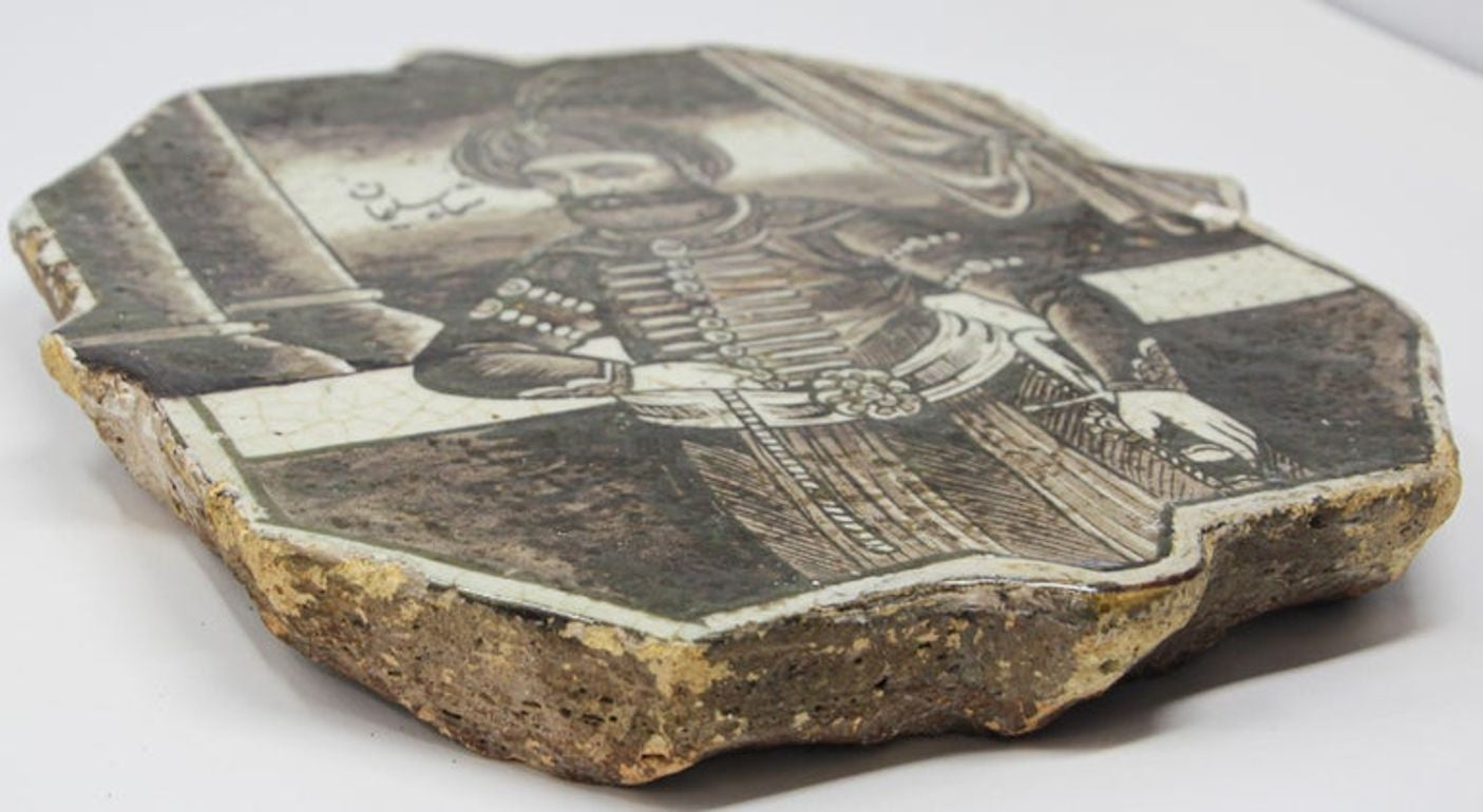 Antique Islamic Turkish Ottoman Ceramic Tile 1880