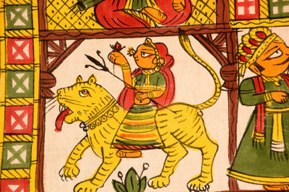 Asian Decorative Art Phad Painting Rajasthan Royal Procession — additional view 6