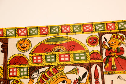 Asian Decorative Art Phad Painting Rajasthan Royal Procession — additional view 8