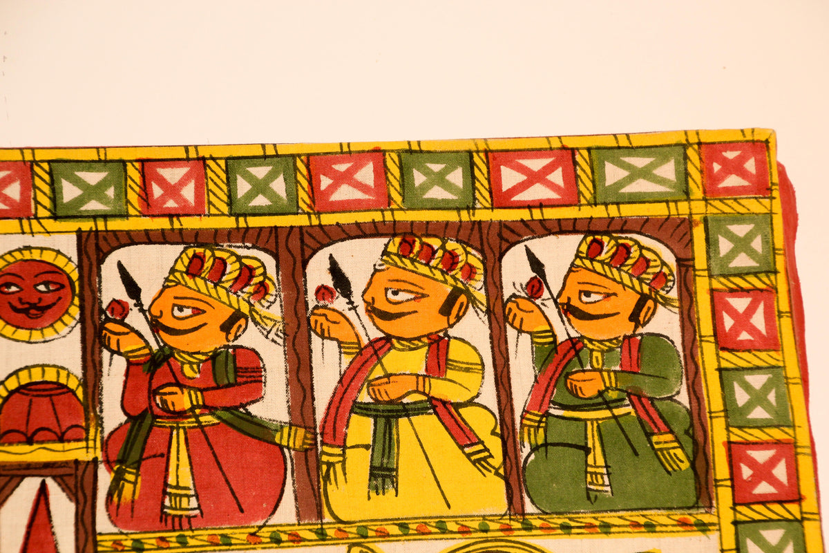 Asian Decorative Art Phad Painting Rajasthan Royal Procession — additional view 9