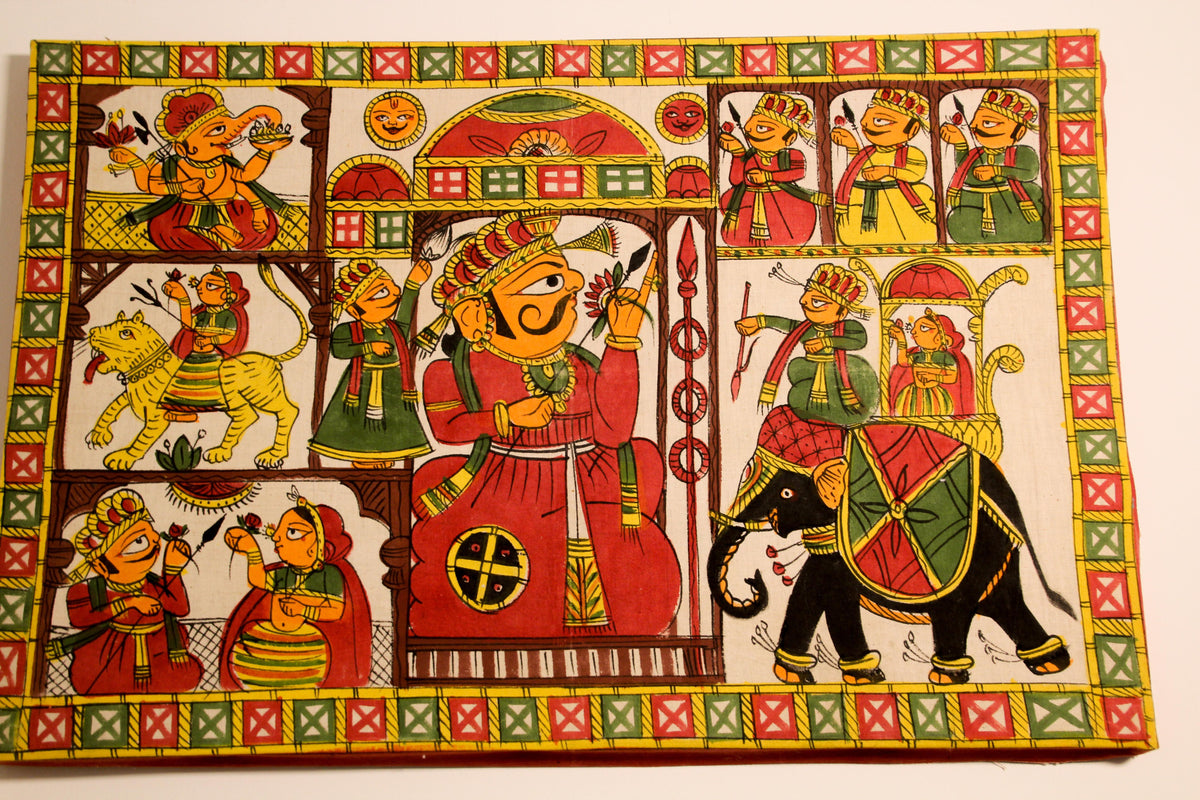 Asian Decorative Art Phad Painting Rajasthan Royal Procession — additional view 11