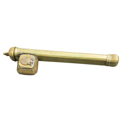 Moorish Brass Inkwell Qalamdan, 19th Century
