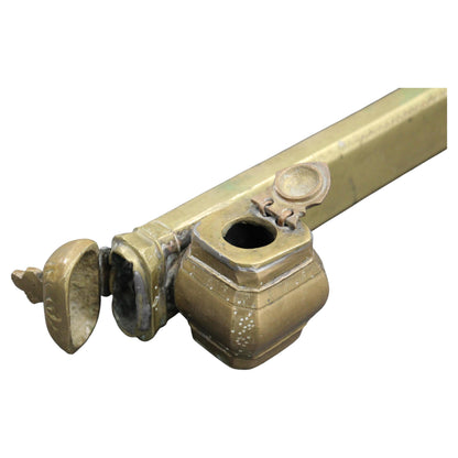 Moorish Brass Inkwell Qalamdan, 19th Century