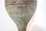 Antique Middle Eastern Oriental Brass Islamic Mughal Floor Lamp 19th C