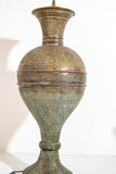Antique Middle Eastern Oriental Brass Islamic Mughal Floor Lamp 19th C