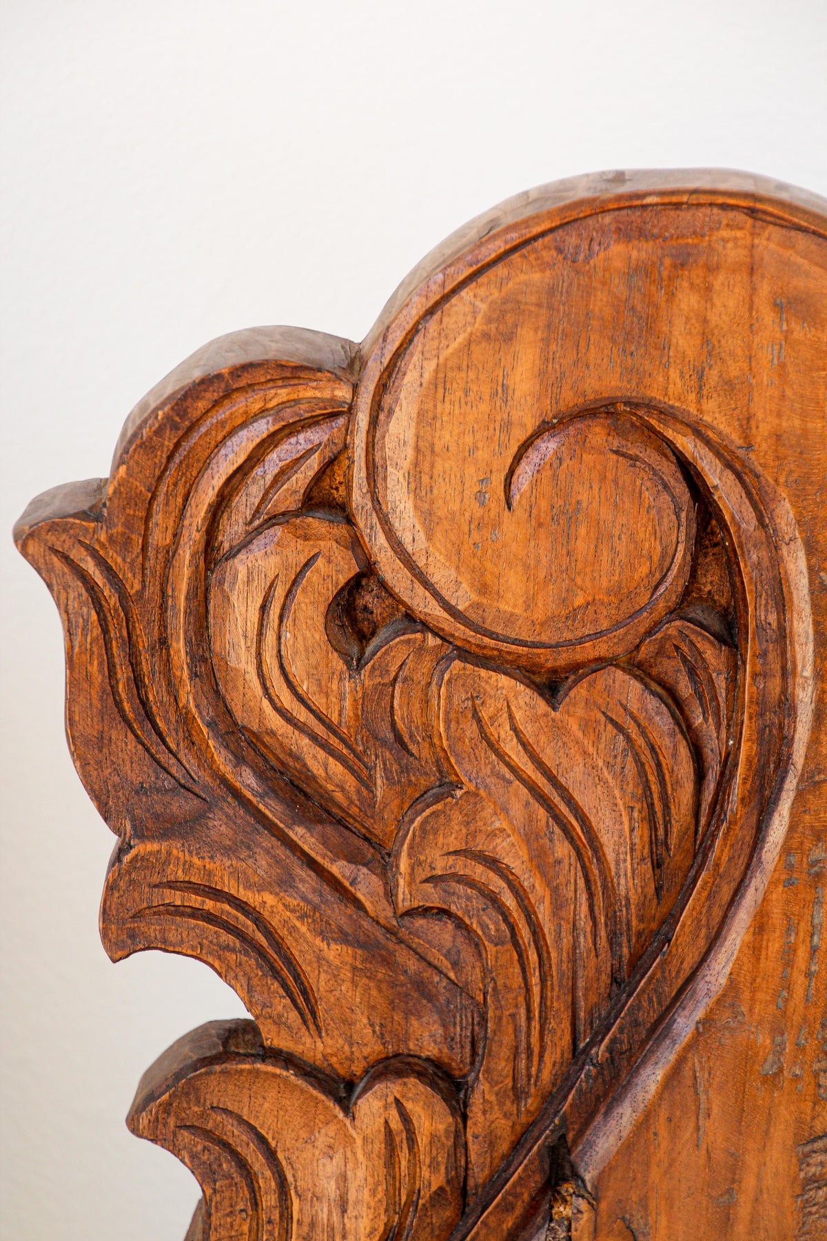 Architectural European Mounted Carved Wood Fragment, Pair — India