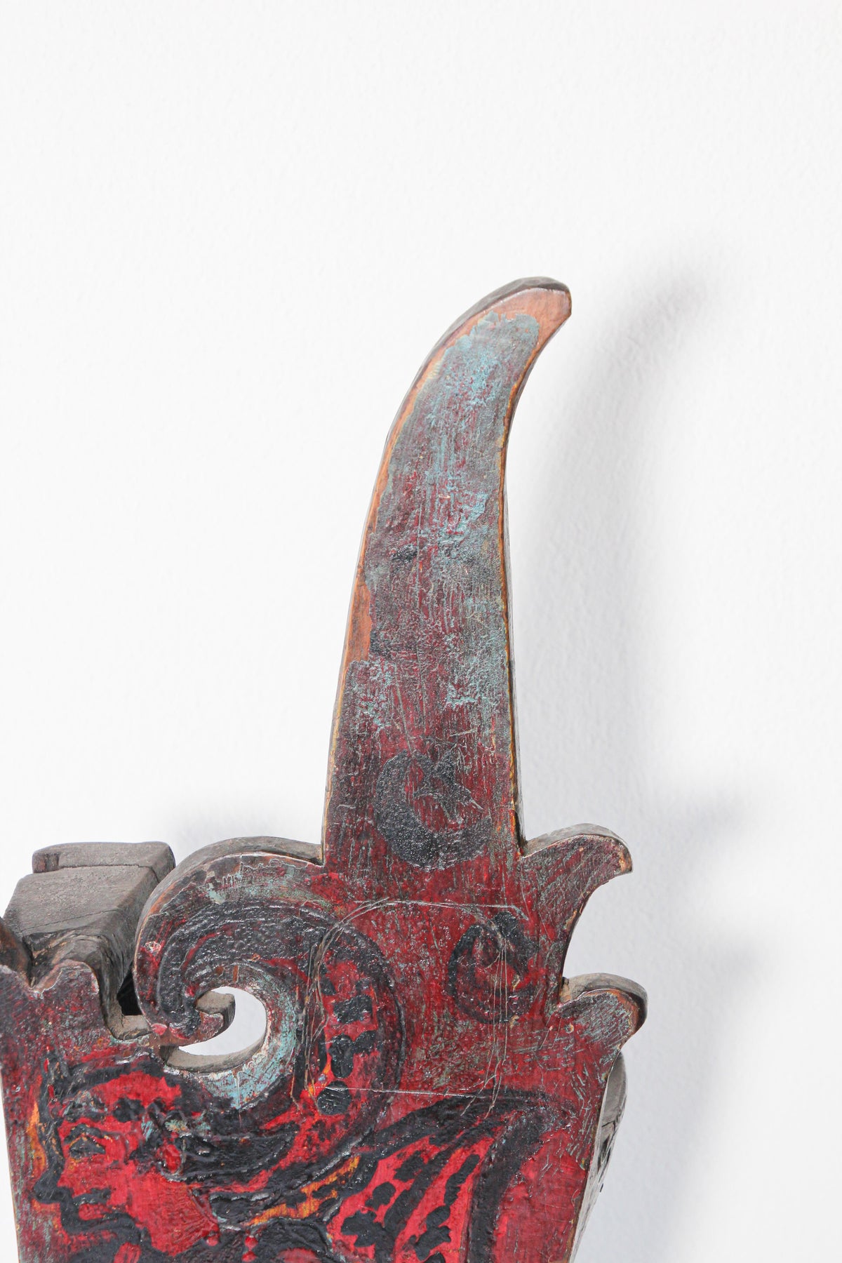 18th Century Hand-Carved Wood Temple Fragment from Rajasthan, India — additional view 4