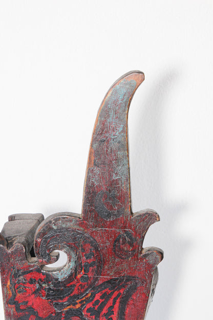 18th Century Hand-Carved Wood Temple Fragment from Rajasthan, India — additional view 4