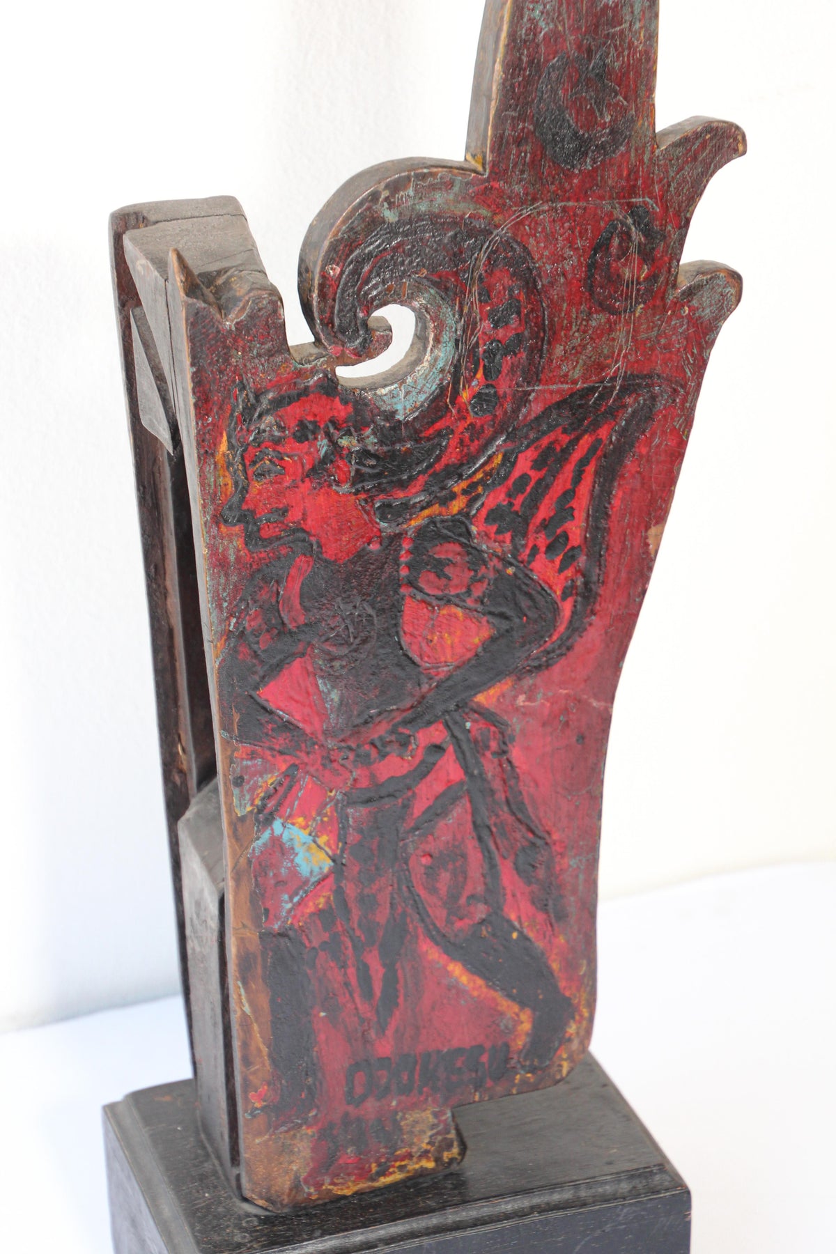 18th Century Hand-Carved Wood Temple Fragment from Rajasthan, India — additional view 6