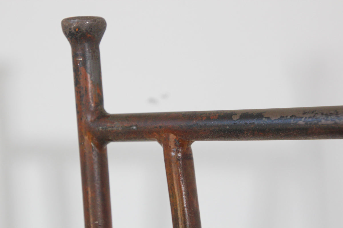 Spanish Wrought Iron Barstools with Back Set of Six — detail view 16