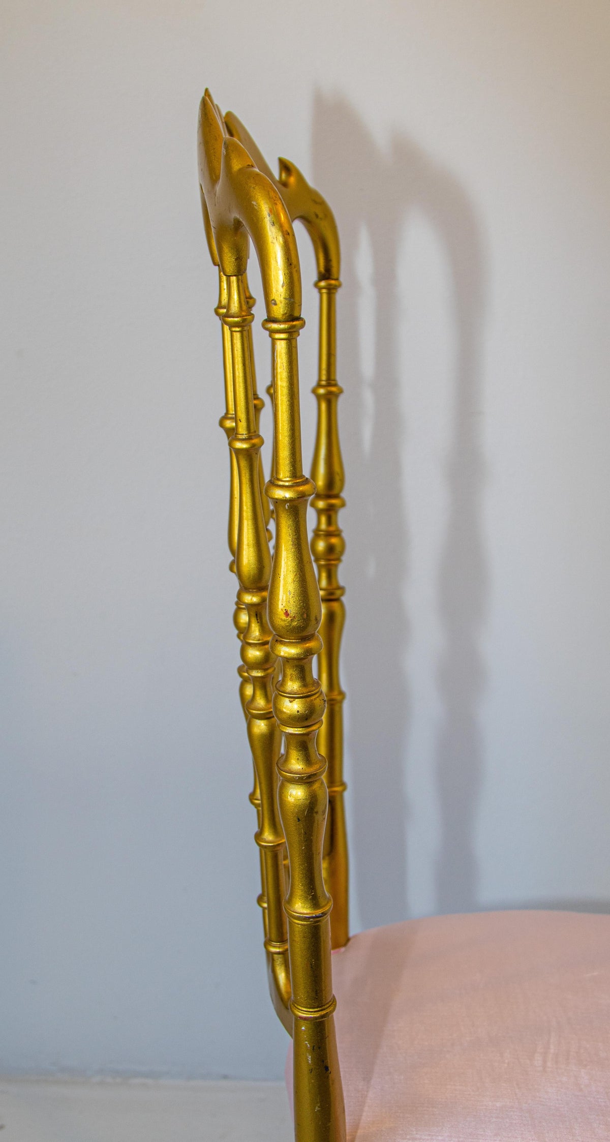 Gilt Wood Chiavari Side Chair by Giuseppe Gaetano Descalzi, 1960s — Italy