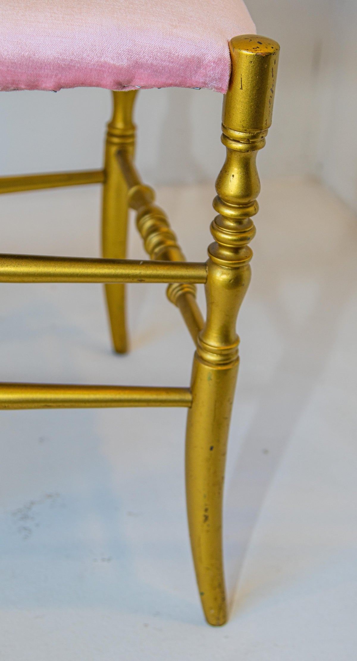 Gilt Wood Chiavari Side Chair by Giuseppe Gaetano Descalzi, 1960s — Italy