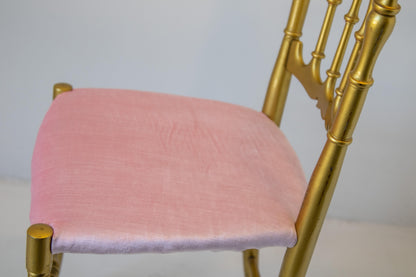 Gilt Wood Chiavari Side Chair by Giuseppe Gaetano Descalzi, 1960s — Italy