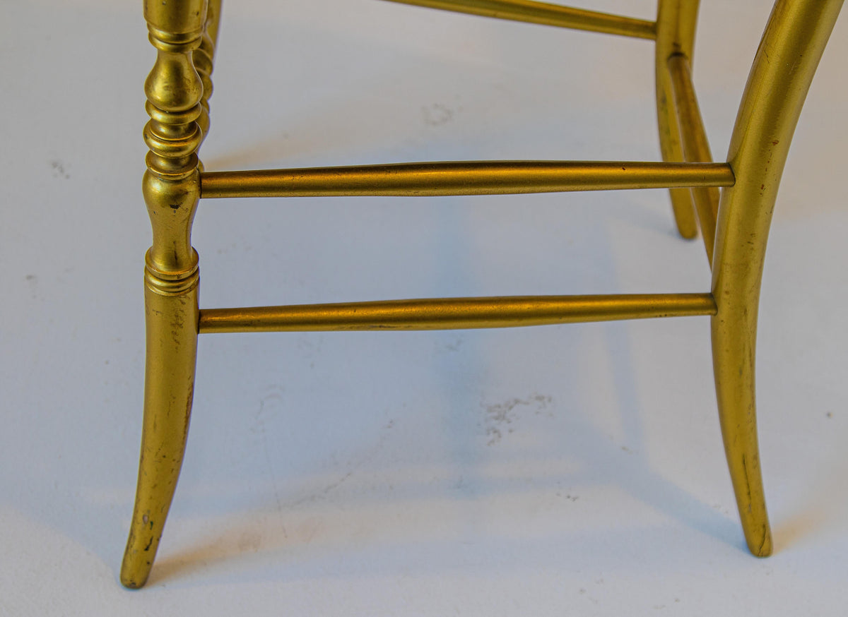 Gilt Wood Chiavari Side Chair by Giuseppe Gaetano Descalzi, 1960s — Italy