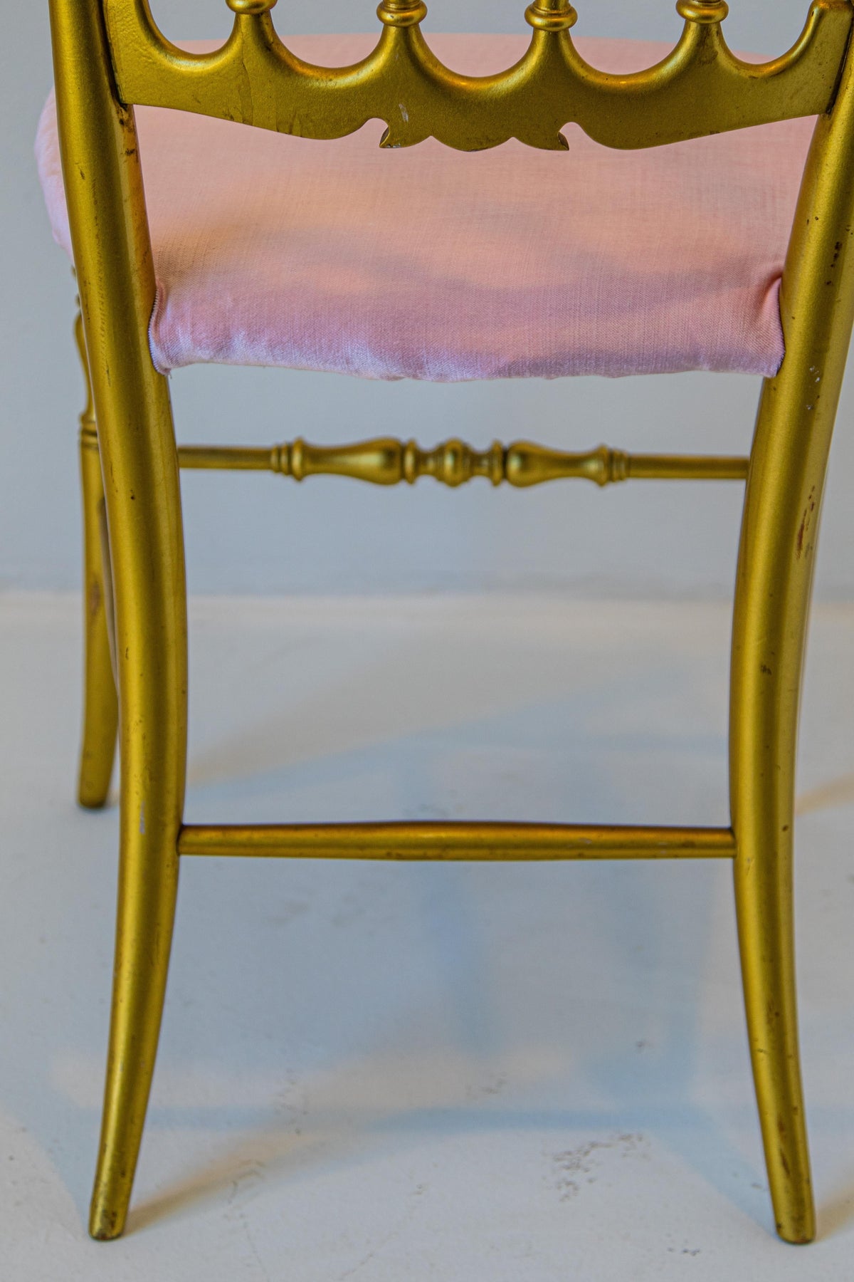 Gilt Wood Chiavari Side Chair by Giuseppe Gaetano Descalzi, 1960s — Italy