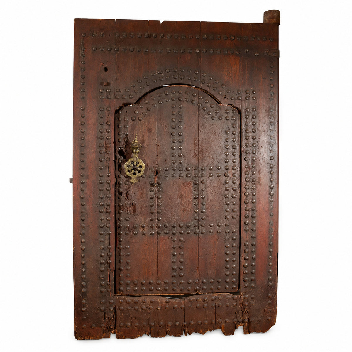 19th Century Large Moroccan Ryad Studded Moorish Antique Door