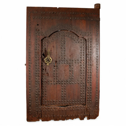 19th Century Large Moroccan Ryad Studded Moorish Antique Door