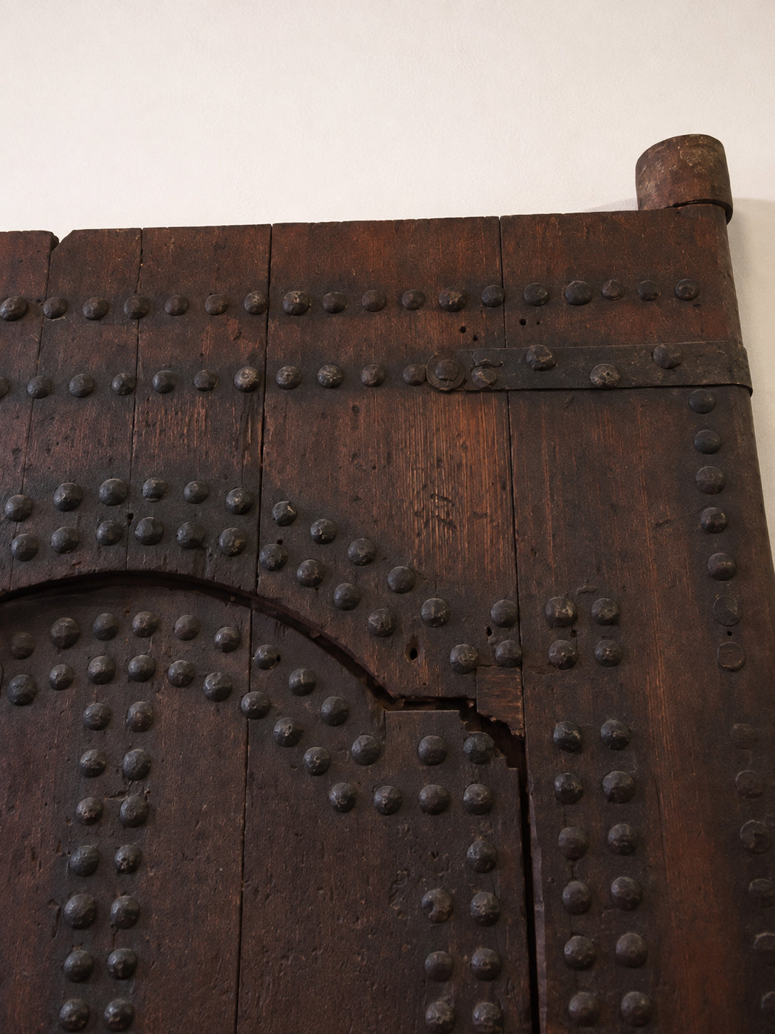 19th Century Large Moroccan Ryad Studded Moorish Antique Door