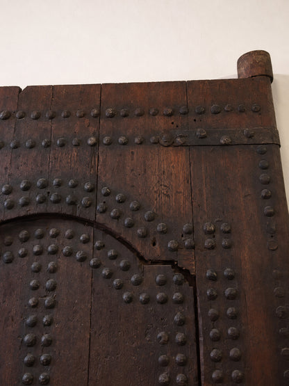 19th Century Large Moroccan Ryad Studded Moorish Antique Door