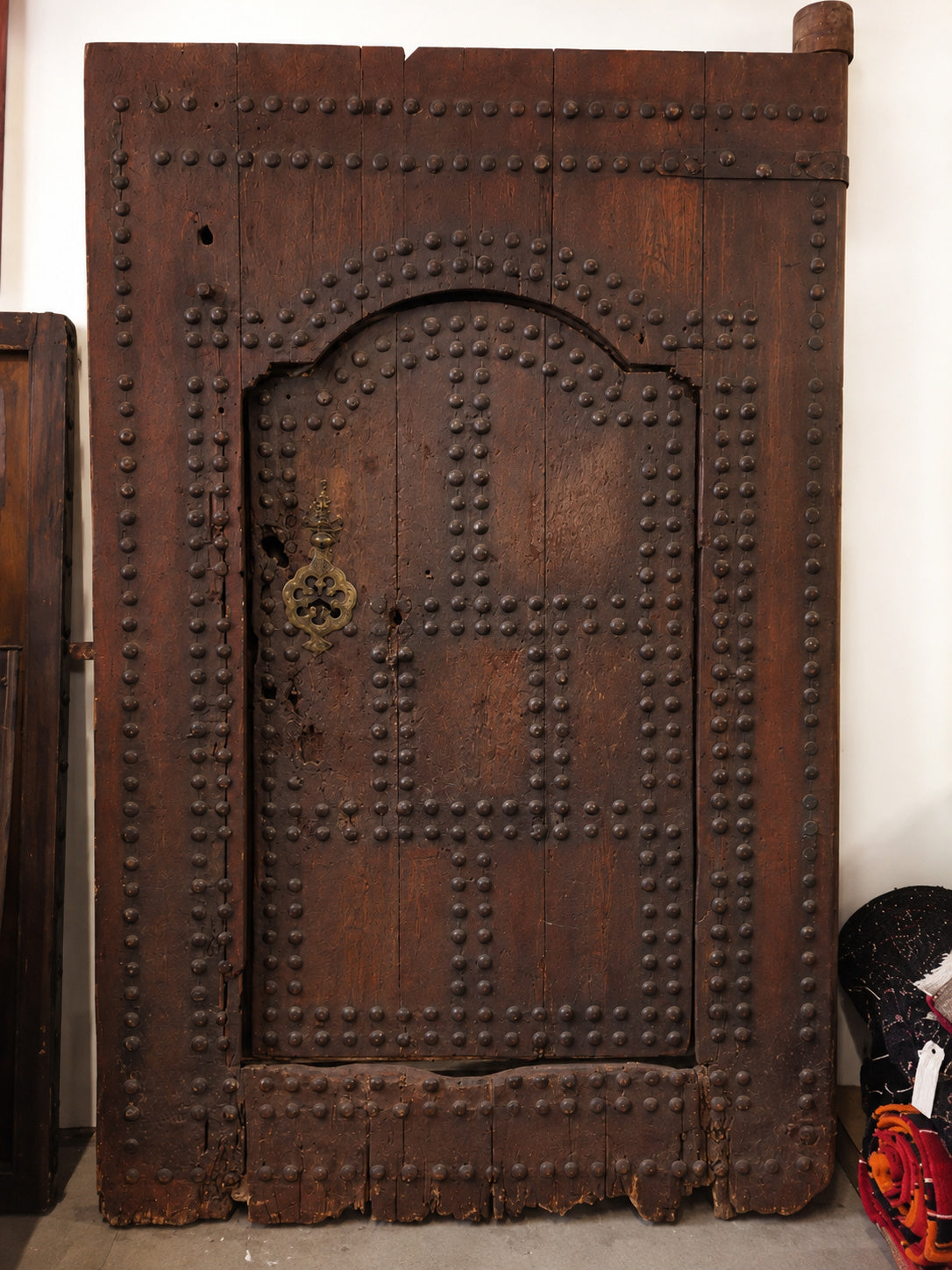 19th Century Large Moroccan Ryad Studded Moorish Antique Door